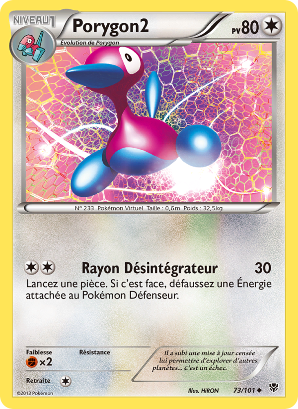 Porygon2 73 — Plasma Blast (French Pokémon TCG card)