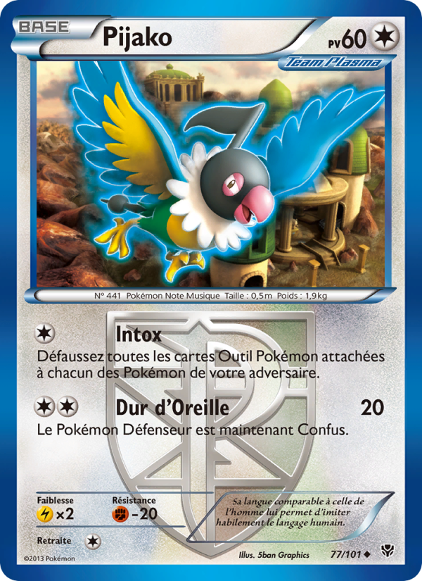 Pijako 77 — Plasma Blast (French Pokémon TCG card)
