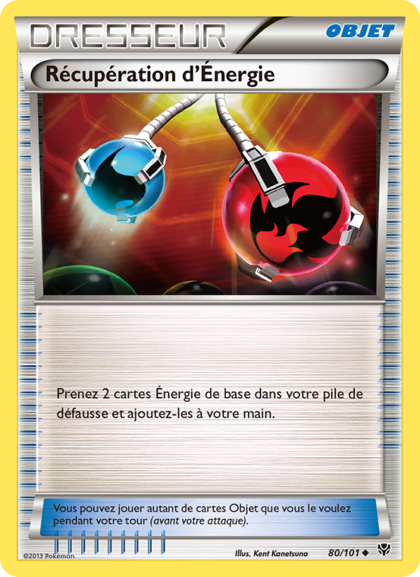 Récupération d’Énergie 80 — Plasma Blast (French Pokémon TCG card)