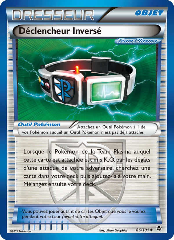 Déclencheur Inversé 86 — Plasma Blast (French Pokémon TCG card)