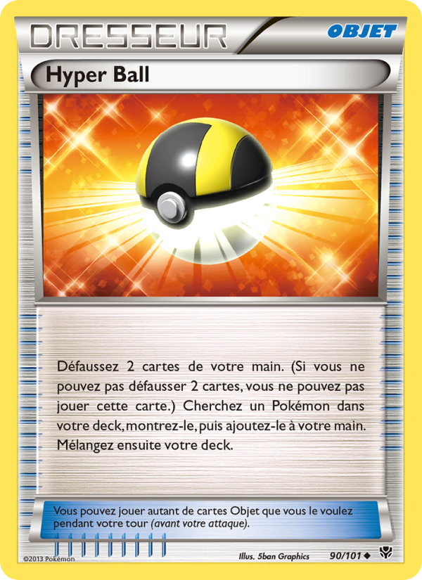 Hyper Ball 90 — Plasma Blast (French Pokémon TCG card)