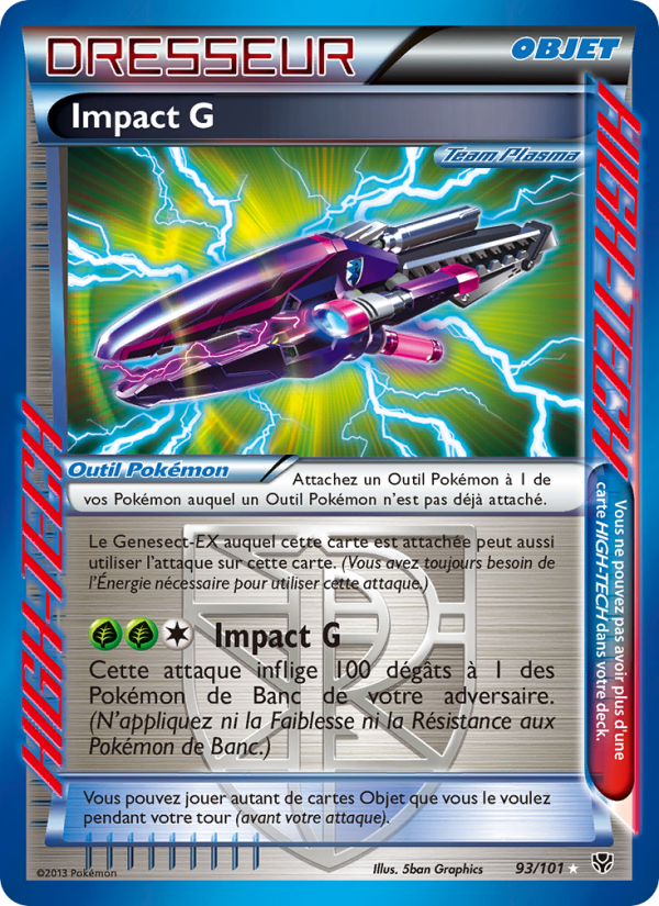 Impact G 93 — Plasma Blast (French Pokémon TCG card)