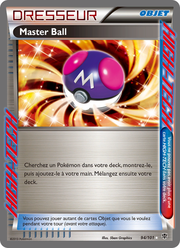 Master Ball 94 — Plasma Blast (French Pokémon TCG card)