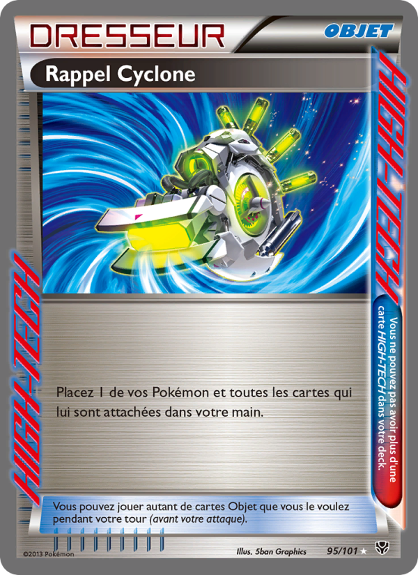 Rappel Cyclone 95 — Plasma Blast (French Pokémon TCG card)