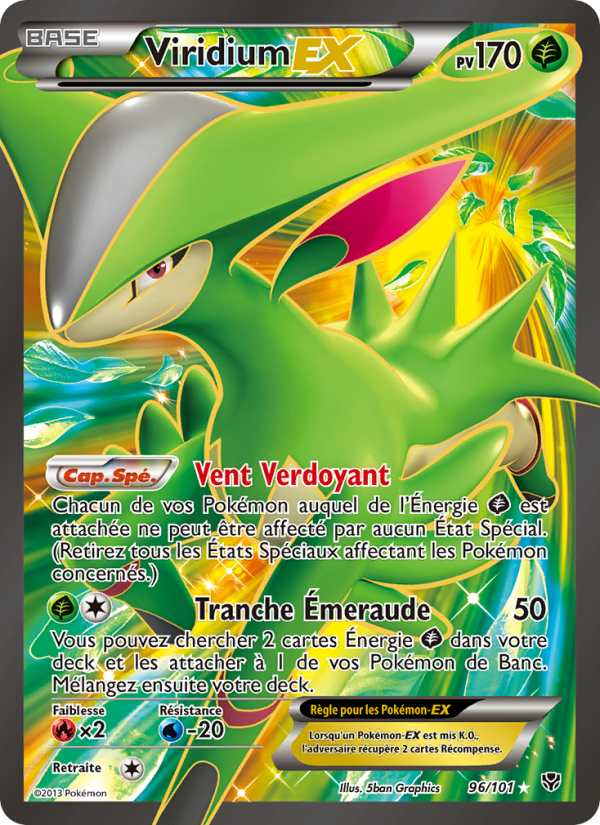 Viridium EX 96 — Plasma Blast (French Pokémon TCG card)