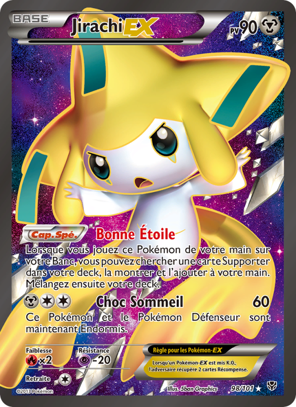 Jirachi EX 98 — Plasma Blast (French Pokémon TCG card)