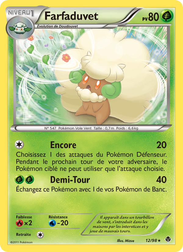 Farfaduvet 12 — Emerging Powers (French Pokémon TCG card)