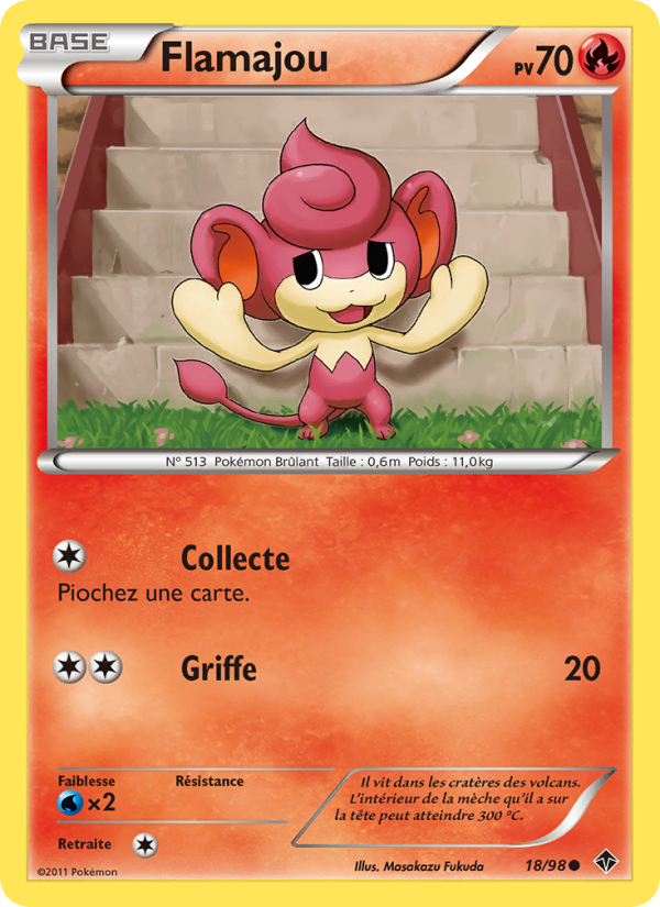 Flamajou 18 — Emerging Powers (French Pokémon TCG card)
