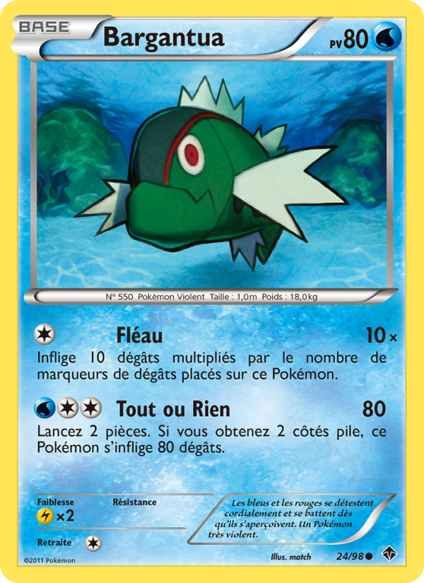 Bargantua 24 — Emerging Powers (French Pokémon TCG card)