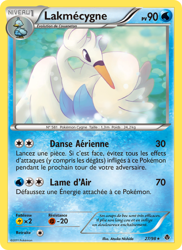 Lakmécygne 27 — Emerging Powers (French Pokémon TCG card)