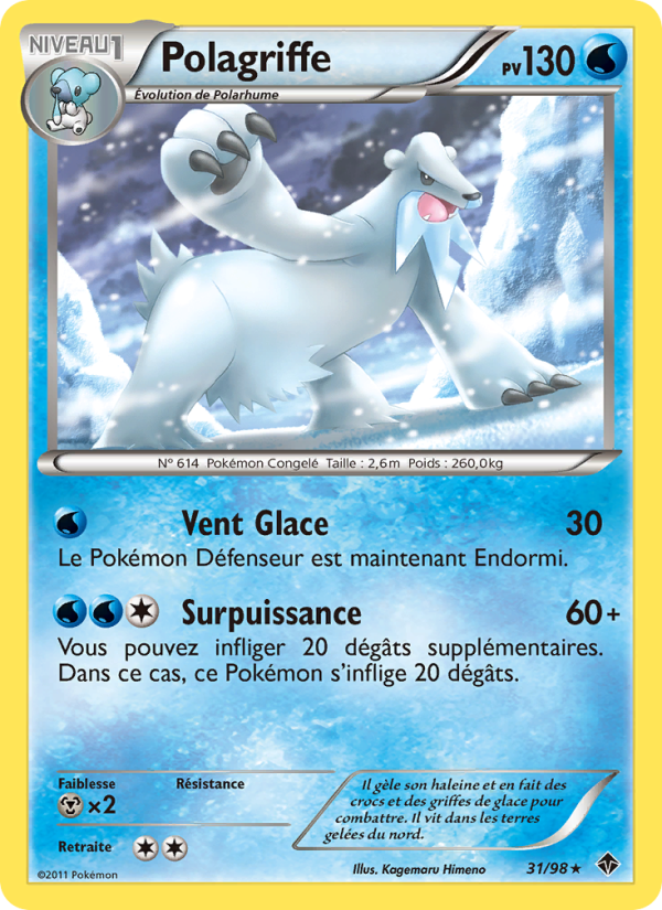 Polagriffe 31 — Emerging Powers (French Pokémon TCG card)