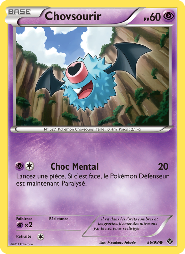 Chovsourir 36 — Emerging Powers (French Pokémon TCG card)
