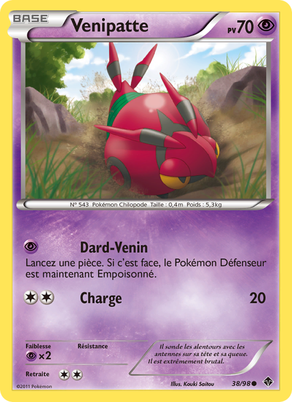 Venipatte 38 — Emerging Powers (French Pokémon TCG card)