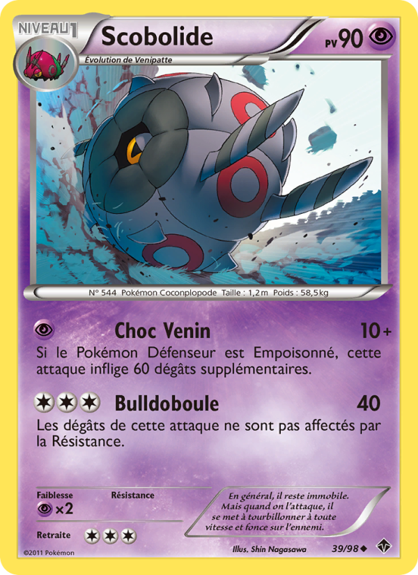 Scobolide 39 — Emerging Powers (French Pokémon TCG card)