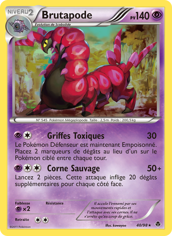 Brutapode 40 — Emerging Powers (French Pokémon TCG card)