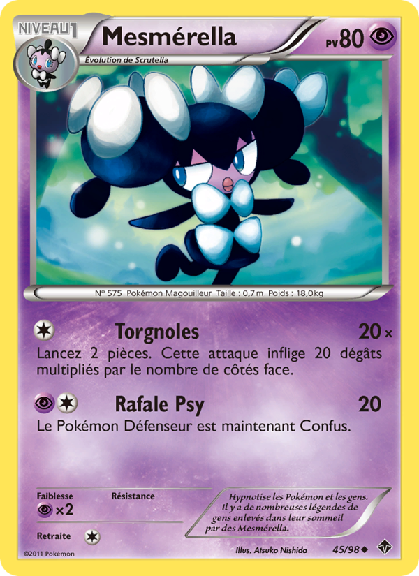 Mesmérella 45 — Emerging Powers (French Pokémon TCG card)