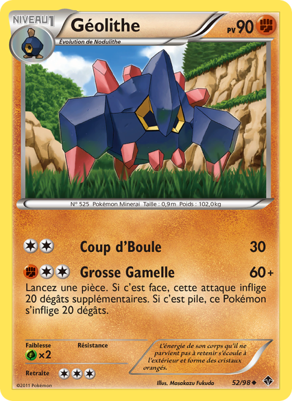 Géolithe 52 — Emerging Powers (French Pokémon TCG card)