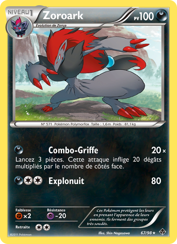 Zoroark 67 — Emerging Powers (French Pokémon TCG card)