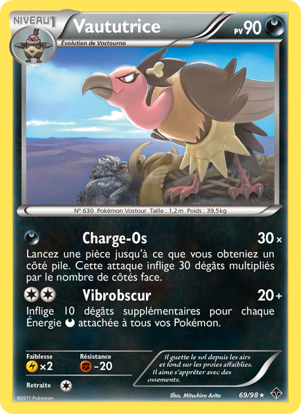 Vaututrice 69 — Emerging Powers (French Pokémon TCG card)