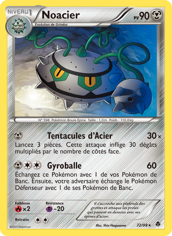 Noacier 72 — Emerging Powers (French Pokémon TCG card)