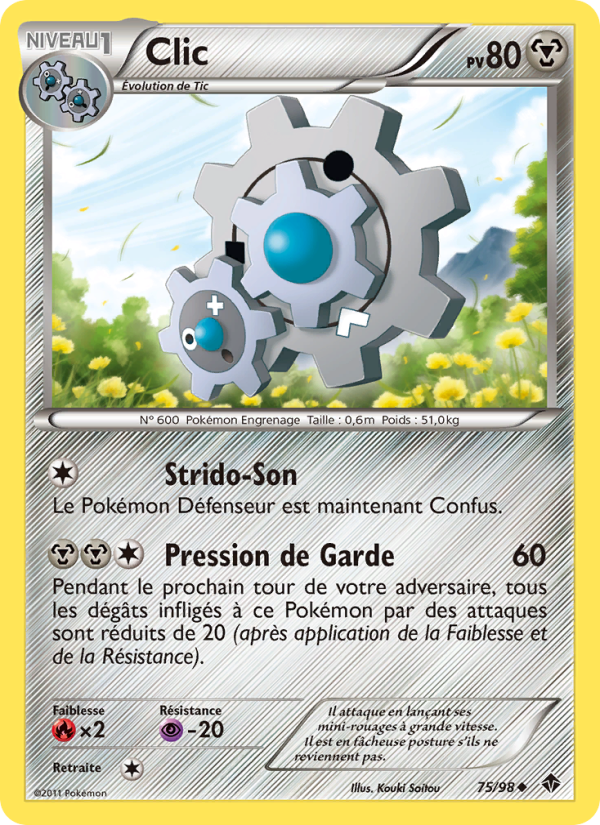 Clic 75 — Emerging Powers (French Pokémon TCG card)