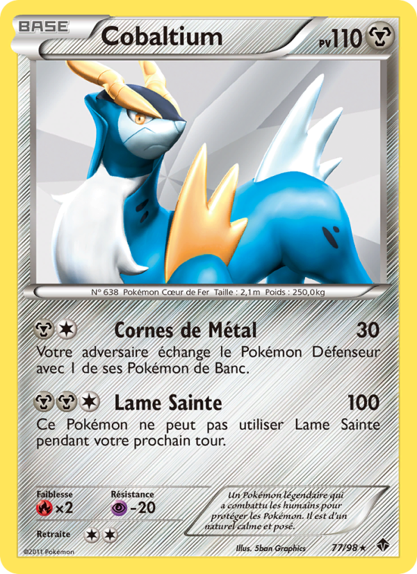 Cobaltium 77 — Emerging Powers (French Pokémon TCG card)