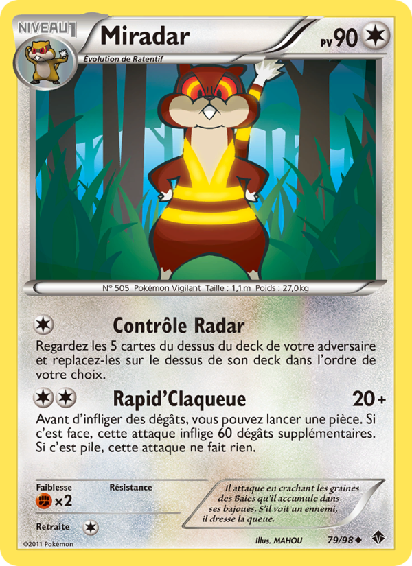 Miradar 79 — Emerging Powers (French Pokémon TCG card)