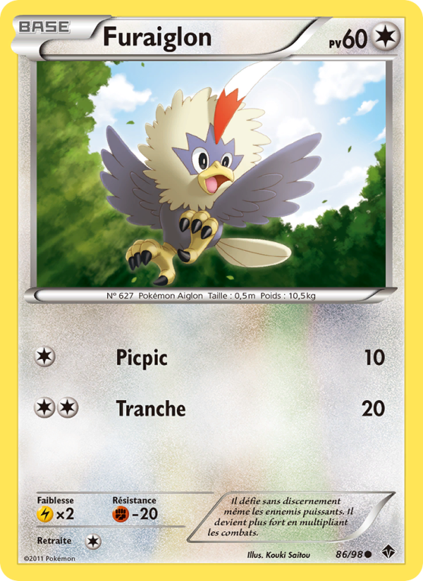 Furaiglon 86 — Emerging Powers (French Pokémon TCG card)