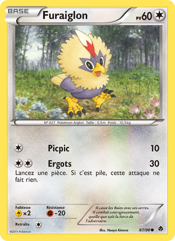 Furaiglon 87 — Emerging Powers (French Pokémon TCG card)