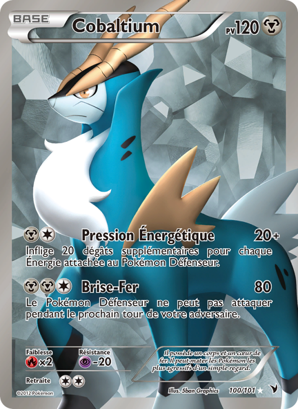 Cobaltium 100 — Noble Victories (French Pokémon TCG card)