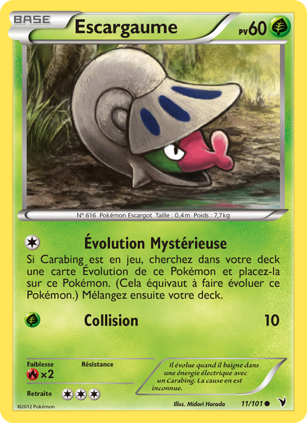 Escargaume 11 — Noble Victories (French Pokémon TCG card)