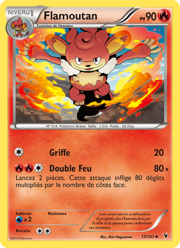 Flamoutan 17 — Noble Victories (French Pokémon TCG card)