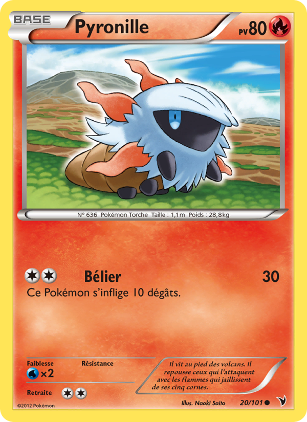 Pyronille 20 — Noble Victories (French Pokémon TCG card)