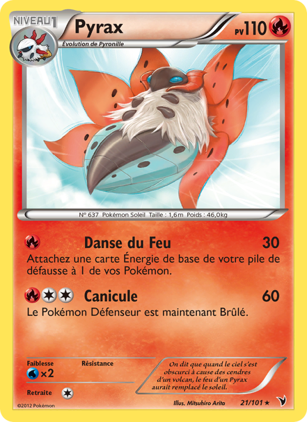 Pyrax 21 — Noble Victories (French Pokémon TCG card)