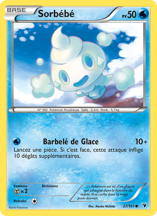Sorbébé 27 — Noble Victories (French Pokémon TCG card)