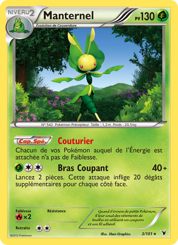 Manternel 3 — Noble Victories (French Pokémon TCG card)