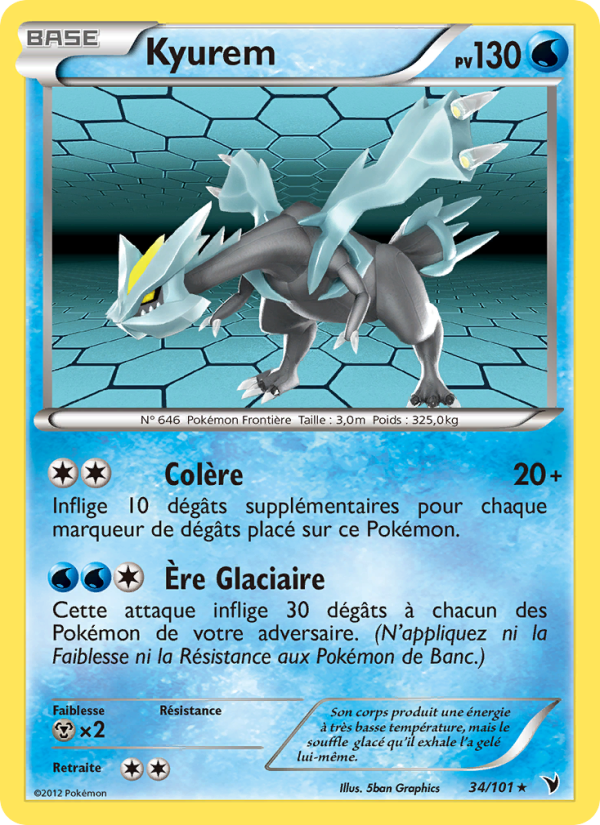 Kyurem 34 — Noble Victories (French Pokémon TCG card)