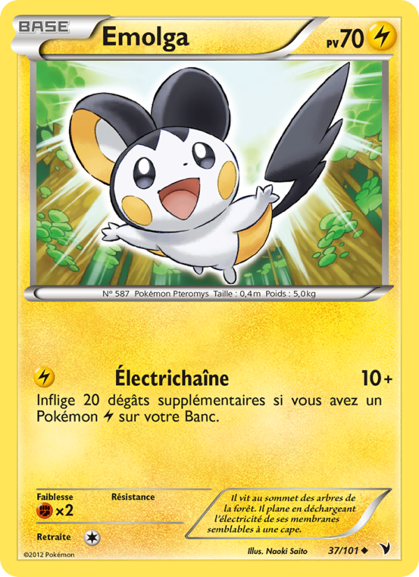Emolga 37 — Noble Victories (French Pokémon TCG card)