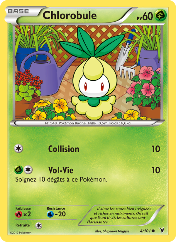 Chlorobule 4 — Noble Victories (French Pokémon TCG card)