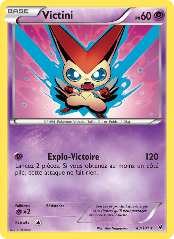 Victini 43 — Noble Victories (French Pokémon TCG card)