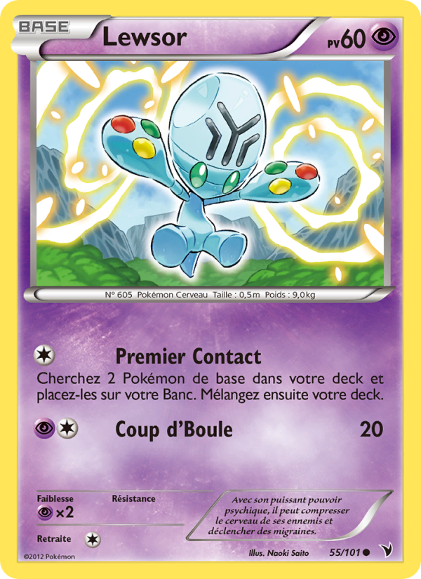 Lewsor 55 — Noble Victories (French Pokémon TCG card)