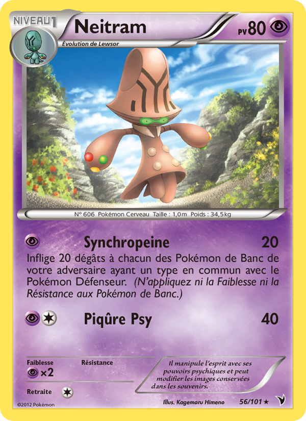 Neitram 56 — Noble Victories (French Pokémon TCG card)