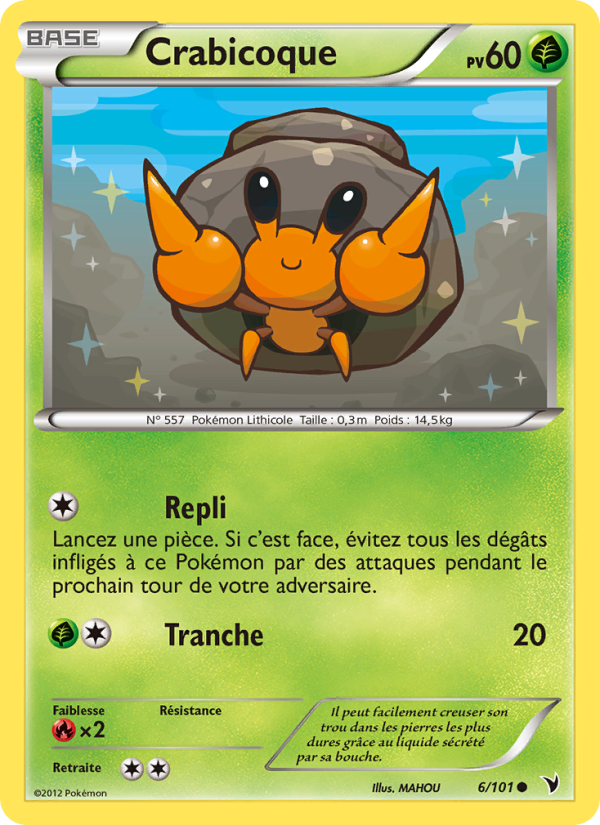 Crabicoque 6 — Noble Victories (French Pokémon TCG card)