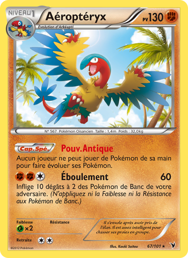 Aéroptéryx 67 — Noble Victories (French Pokémon TCG card)