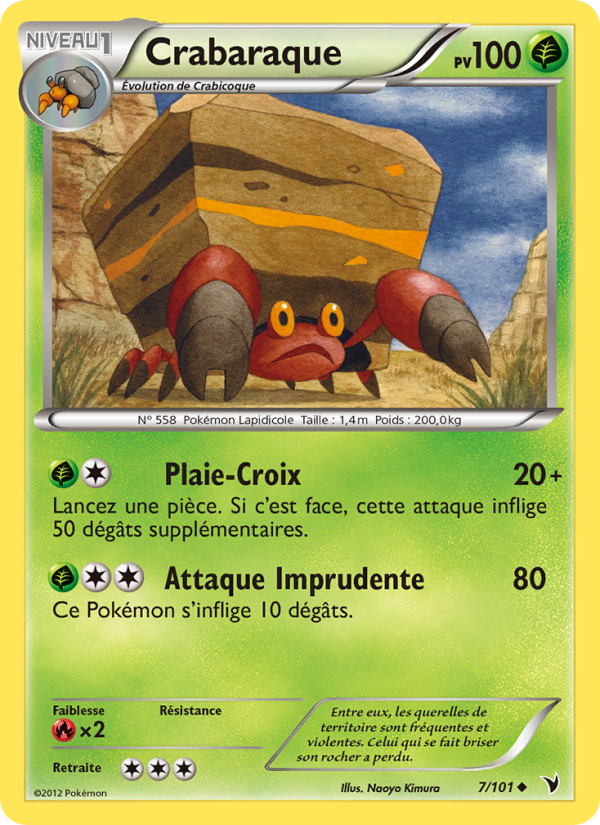 Crabaraque 7 — Noble Victories (French Pokémon TCG card)