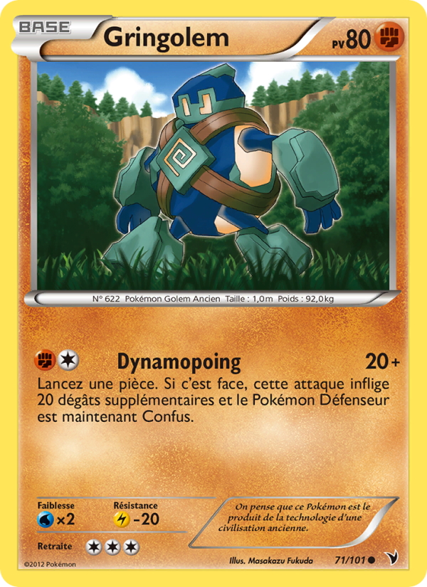 Gringolem 71 — Noble Victories (French Pokémon TCG card)
