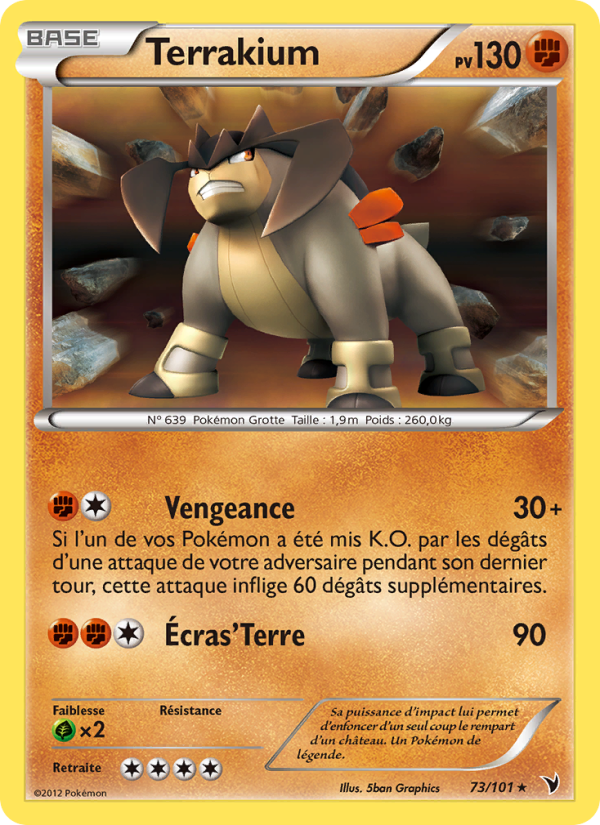 Terrakium 73 — Noble Victories (French Pokémon TCG card)