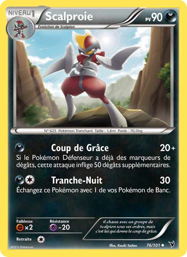 Scalproie 76 — Noble Victories (French Pokémon TCG card)