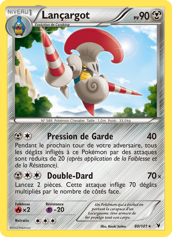 Lançargot 80 — Noble Victories (French Pokémon TCG card)