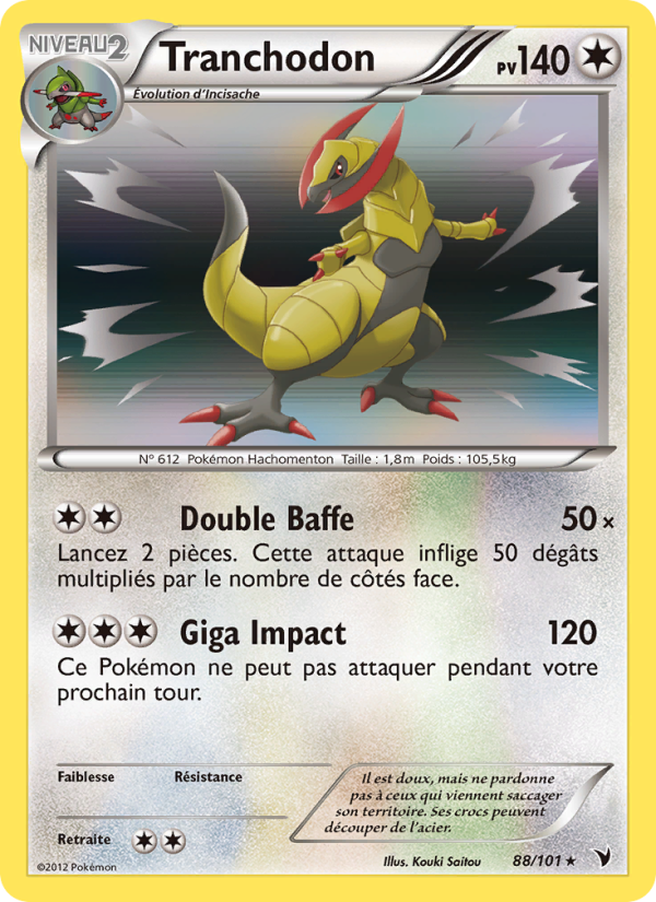 Tranchodon 88 — Noble Victories (French Pokémon TCG card)